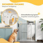 Hundgrind utan Borrning Justerbar 76 - 104 cm