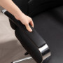 Ergonomisk Kontorsstol Läderlook Svart