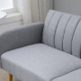 Bäddsoffa 2-sits Tyg Grå 173 x 75 x 73 cm