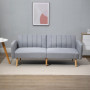 Bäddsoffa 2-sits Tyg Grå 173 x 75 x 73 cm