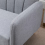 Bäddsoffa 2-sits Tyg Grå 173 x 75 x 73 cm
