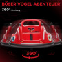 Radiobil Bumper Car 360° Rotation med Fjärrkontroll Röd
