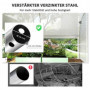 Tunnel Växthus 3 x 2 x 2 m Roll-up Dörr och Fönster Vit