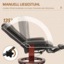 Realx Fåtölj 360° Rotation Brun Läder 150 kg