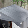 Redskapsbod med Ventilationsfönster 240 x 190 x 180/228 cm, Grå