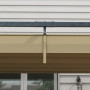 Pergola med Skjuttak 298 x 213 x 221 cm Metall khaki
