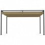 Pergola med Skjuttak 298 x 213 x 221 cm Metall khaki