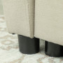 Bäddsoffa 2-sits upp till 200 kg 155 x 90 x 88,5 cm Beige