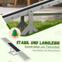 Hund Agility Gungbräda 180 x 30 x 30 cm Vit