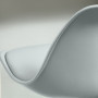 Barstol 2-st med Ryggstöd Höj- och sänkbara 42 x 38 x 82-104 cm, Grå Silver