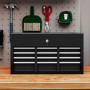 Verktygsväska Metall 3 Lådor, Låsbar 60 x 26 x 34 cm Svart