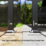 Justerbar Trädgård Pergola Aluminiumram Beige 390 x 390 x 223 cm