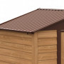 Förråd - Redskapsbod 152 x 235,7 x 208,7 cm Trämönstrad Stål - Brun