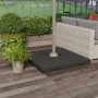Parasollfot 4 x Vikter fyllas med sandvatten 51 x 51 x 12 cm
