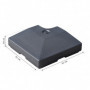 Parasollfot 4 x Vikter fyllas med sandvatten 51 x 51 x 12 cm