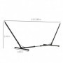 Hammock ram för Hängmatta (313-388) x 109 x 116 cm Metall