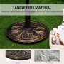 Parasollfot Antik brons 13 kg