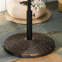 Parasollfot 25 kg Rattan Look Antik Brons Ø53 x 40 cm
