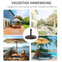 Parasollfot 25 kg Rattan Look Antik Brons Ø53 x 40 cm
