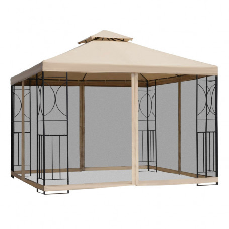 Paviljong Robust 2,98 x 2,98 m Polyesterbeige