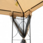 Paviljong Robust 2,98 x 2,98 m Polyesterbeige