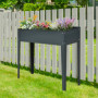 Upphöjd Metall Odlingslåda 100 x 30 x 80 cm