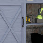 Planteringsbord med Skåpsfack Arbetsyta i Aluminium 112 x 47 x 146 cm grå