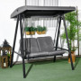 Hammock Gunga 2-sits med Soltak 145 x 116 x 172 cm, mörkgrå