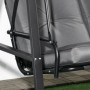 Hammock Gunga 2-sits med Soltak 145 x 116 x 172 cm, mörkgrå