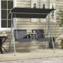 Hammock 2-sits Hollywood med Bord Svart 175 x 112 x 165 cm