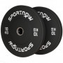 Viktskivor 2 x 10 kg Gummi Svart