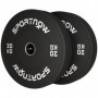 Viktskivor 2 x 20 kg Gummi Svart