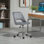 Kontorsstol Modern Design Mörkgrå Sammet