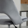 Kontorsstol Modern Design Mörkgrå Sammet