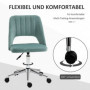 Kontorsstol Modern Design Grön Sammet