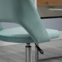 Kontorsstol Modern Design Grön Sammet