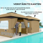 Paviljong 3,4 x 3,4 m med Ventilationstak Beige