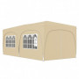 Pop-up Paviljong med sidoväggar 3 x 6 m Beige