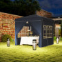 Popup Paviljong med sidoväggar och Bärväska 2,5 x 2,5 m Mörkblå