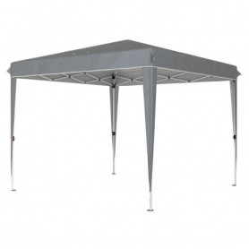 Paviljong 3 x 3 m Hopfällbart Pop-up UV-skydd Ljusgrå