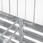 Metall Odlingslåda Silver 180 x 90 x 59 cm