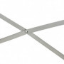 Metall Odlingslåda Ljusgrå 180 x 90 x 59 cm