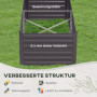 Metall Odlingslåda Mörkgrå 180 x 90 x 59 cm