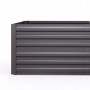 Metall Odlingslåda Mörkgrå 180 x 90 x 59 cm