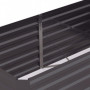 Metall Odlingslåda Mörkgrå 180 x 90 x 59 cm