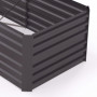 Metall Odlingslåda Mörkgrå 180 x 90 x 59 cm