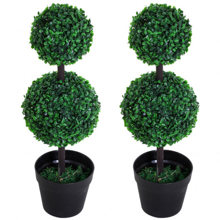 Konstväxt 2-pack Buxbom Ø23 x 67H cm