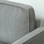 2-sits Soffa Manchester Ljusgrå med Förvaring och Träben 117 x 63 x 79 cm