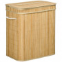 Bambu Tvättkorg 90 L 2 Sektioner 54,2 x 35,2 x 59,5 cm