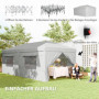 Popup Paviljong 3 x 6 m med Sidoväggar Partytält